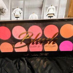 L.A. Colors Blush Palette - Pink, Coral, Orange Shades